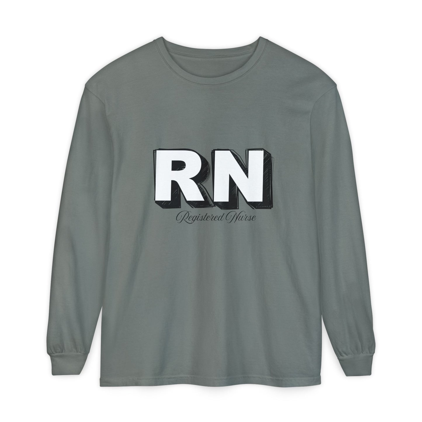 Registered Nurse Long Sleeve T-Shirt, Nursing Gift, Healthcare Apparel, Medical Uniform, Caregiver Tees